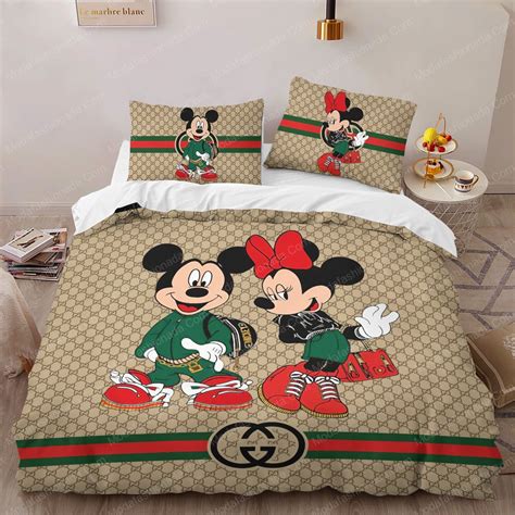 gucci x mickey mouse slides|Gucci Mickey Mouse bedding.